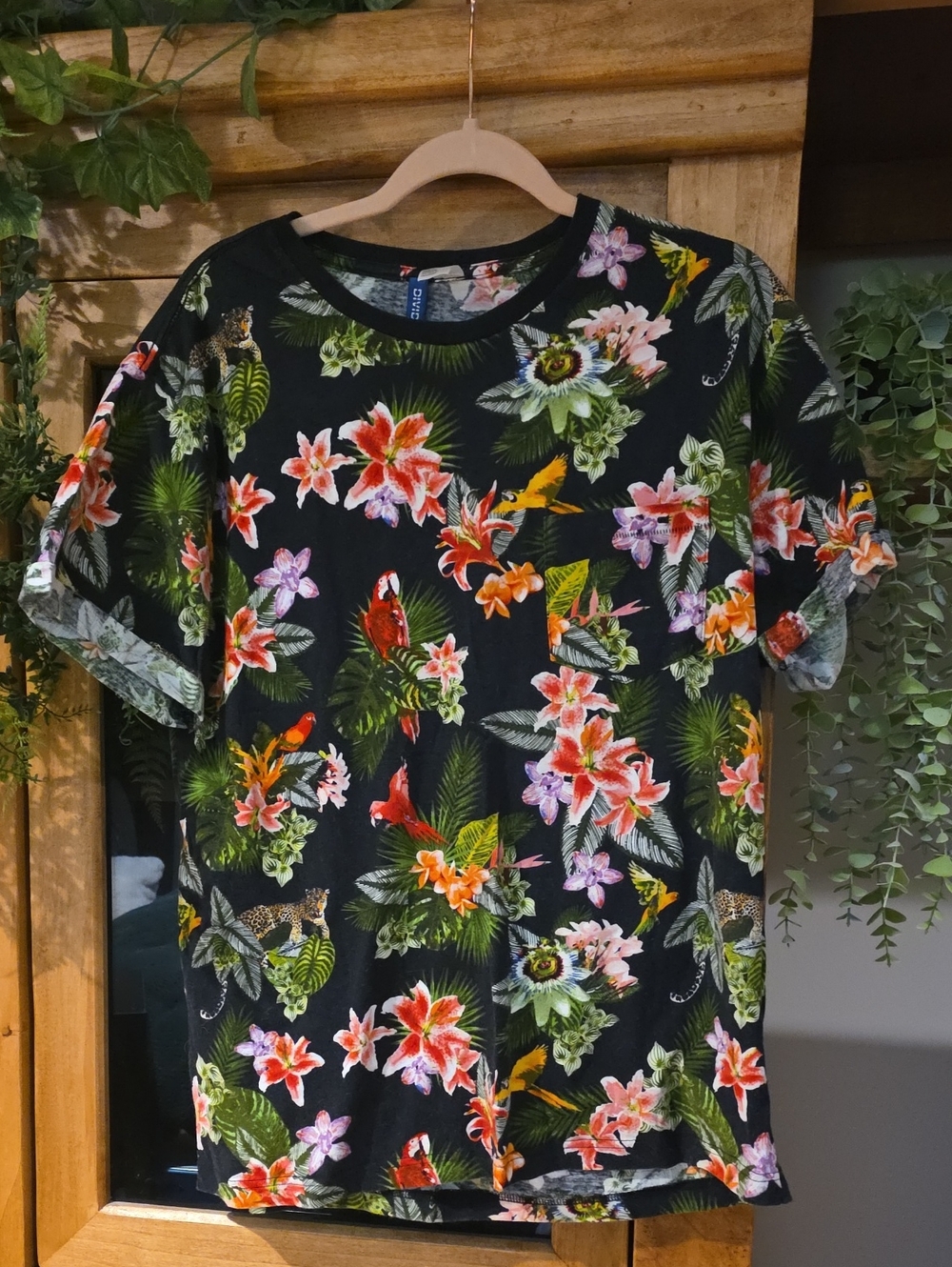 Divided Floral Mens Tshirt
